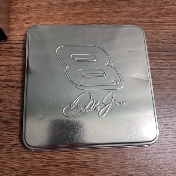 Dale Earnhardt Jr #8 Collectible Gift Set | Shot Glasses + Playing Cards Tin - Picture 2 of 4